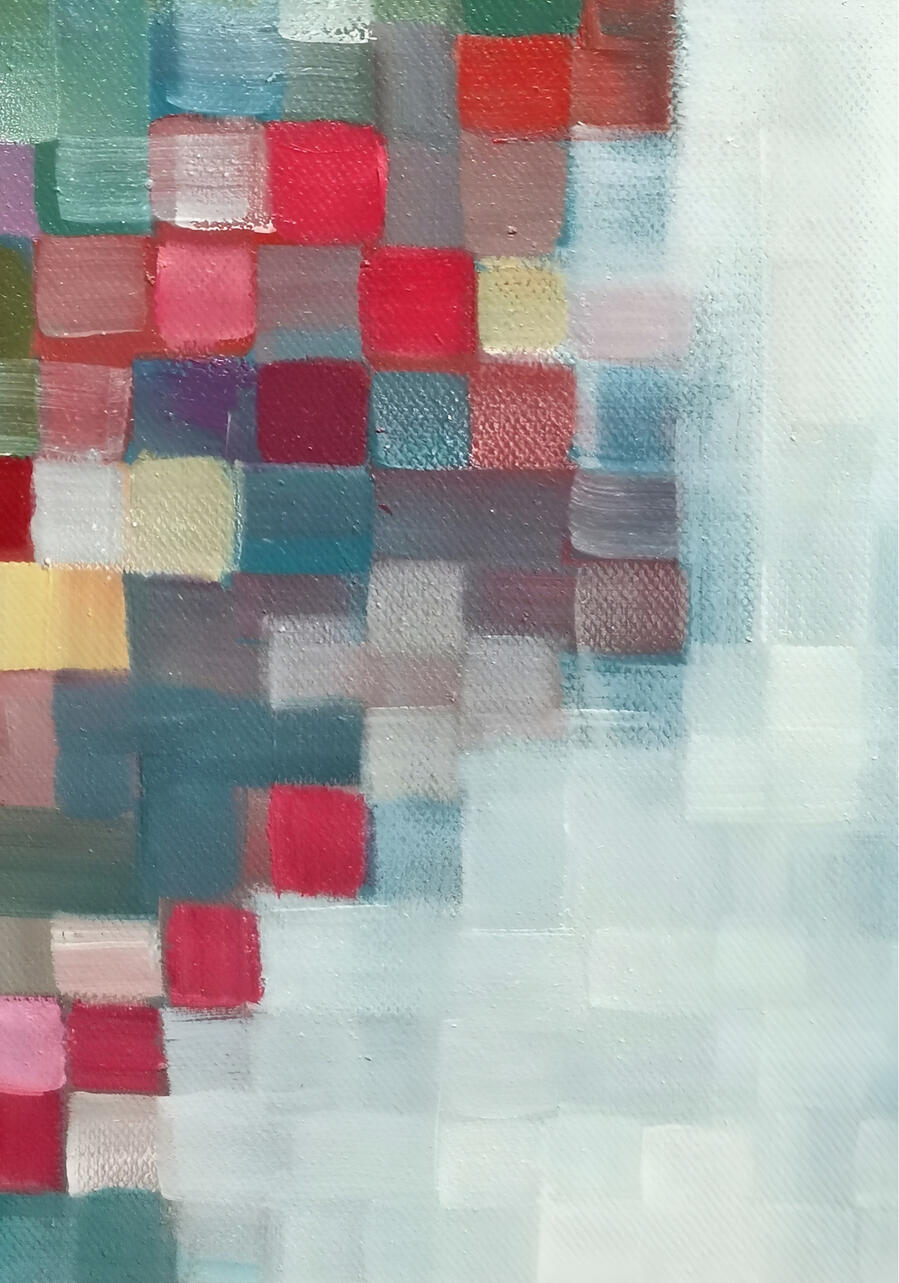 Details of Oil Painting Corne Theron